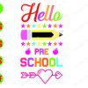 S7587 Hello pre school svg, dxf,eps,png, Digital Download