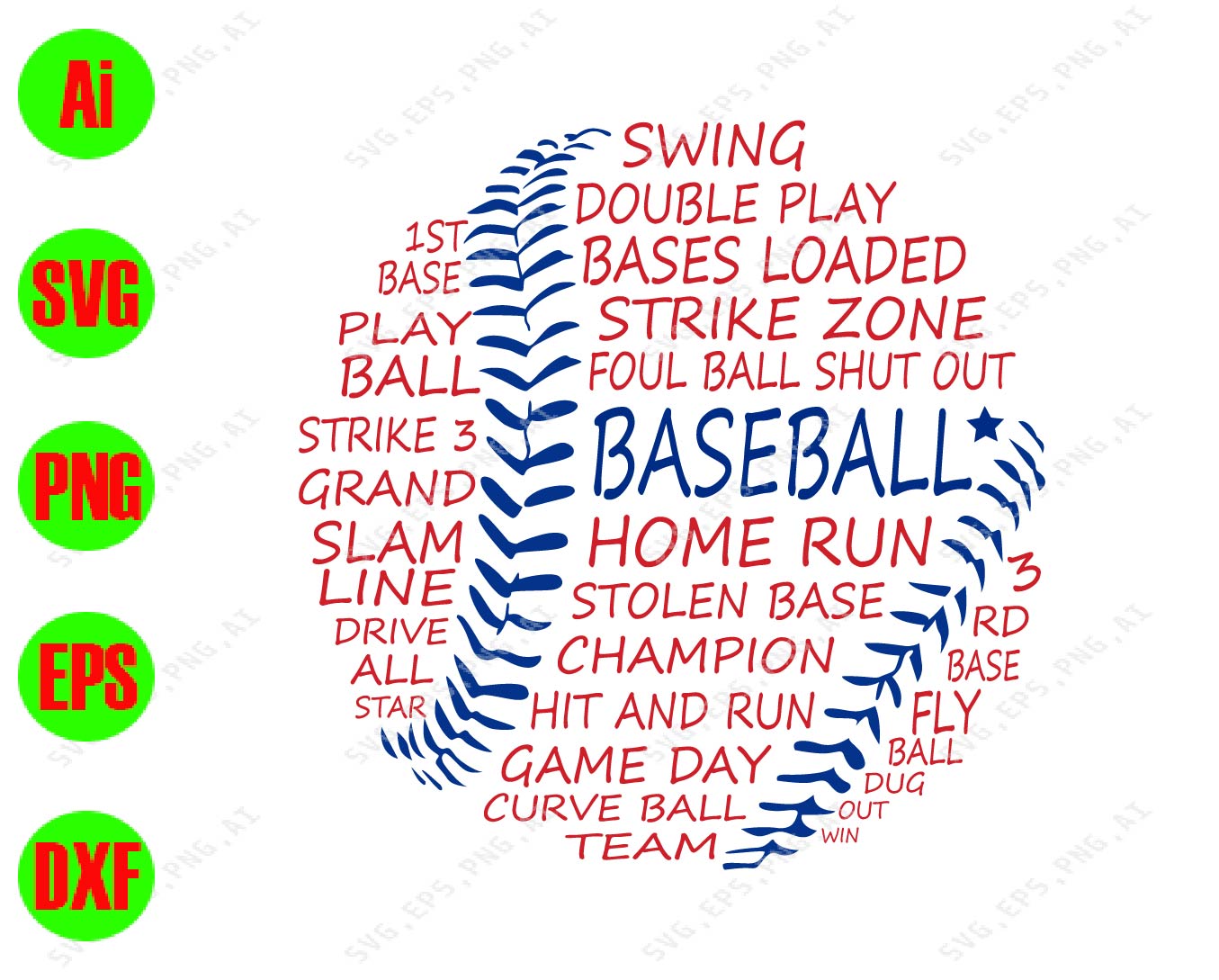 Baseball Home Run Stolen Base Champion Svg Dxf Eps Png Digital Download Designbtf Com