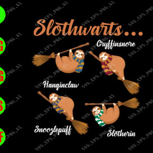 s7538 01 Slothwarts gryffinsnore, Hanginclaw svg Snoorlepuff svg, dxf,eps,png, Digital Download