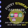 S8258 scaled Every student can learn Just not on the same day or in the same way svg, dxf,eps,png, Digital Download