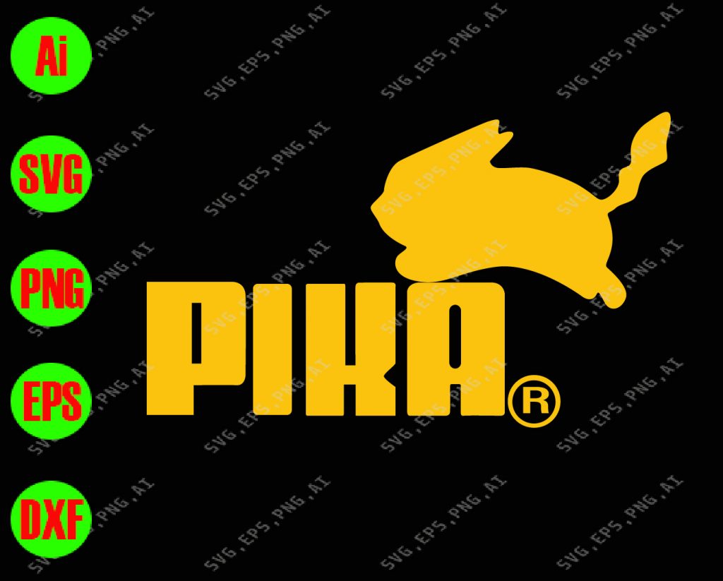 Download Pika svg,Pikachu svg, pokemon svg, dxf,eps,png, Digital Download - Designbtf.com