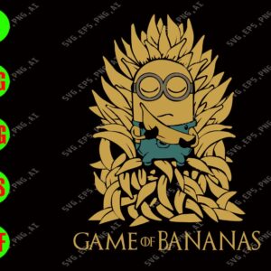 WATERMARK 01 200 Game of Bananas svg,minion svg dxf,eps,png, Digital Download