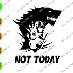 WATERMARK 01 254 Not Today svg, dxf,eps,png, Digital Download