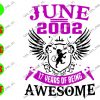 WATERMARK 30 June 2002 17 Years Of Being Awesome svg, dxf,eps,png, Digital Download