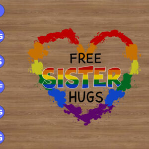 WTM 01 154 Free sister hugs svg, dxf,eps,png, Digital Download