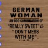 WTM 01 182 German woman an odd combination of "really wseet" & "don't mess with me" svg, dxf,eps,png, Digital Download