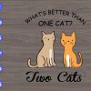 WTM 01 209 scaled What's better than one cat two cats svg, dxf,eps,png, Digital Download