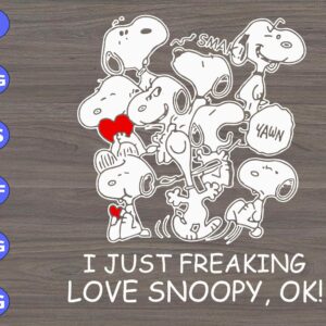 WTM 01 218 scaled I just freaking love snoopy, ok! svg, dxf,eps,png, Digital Download