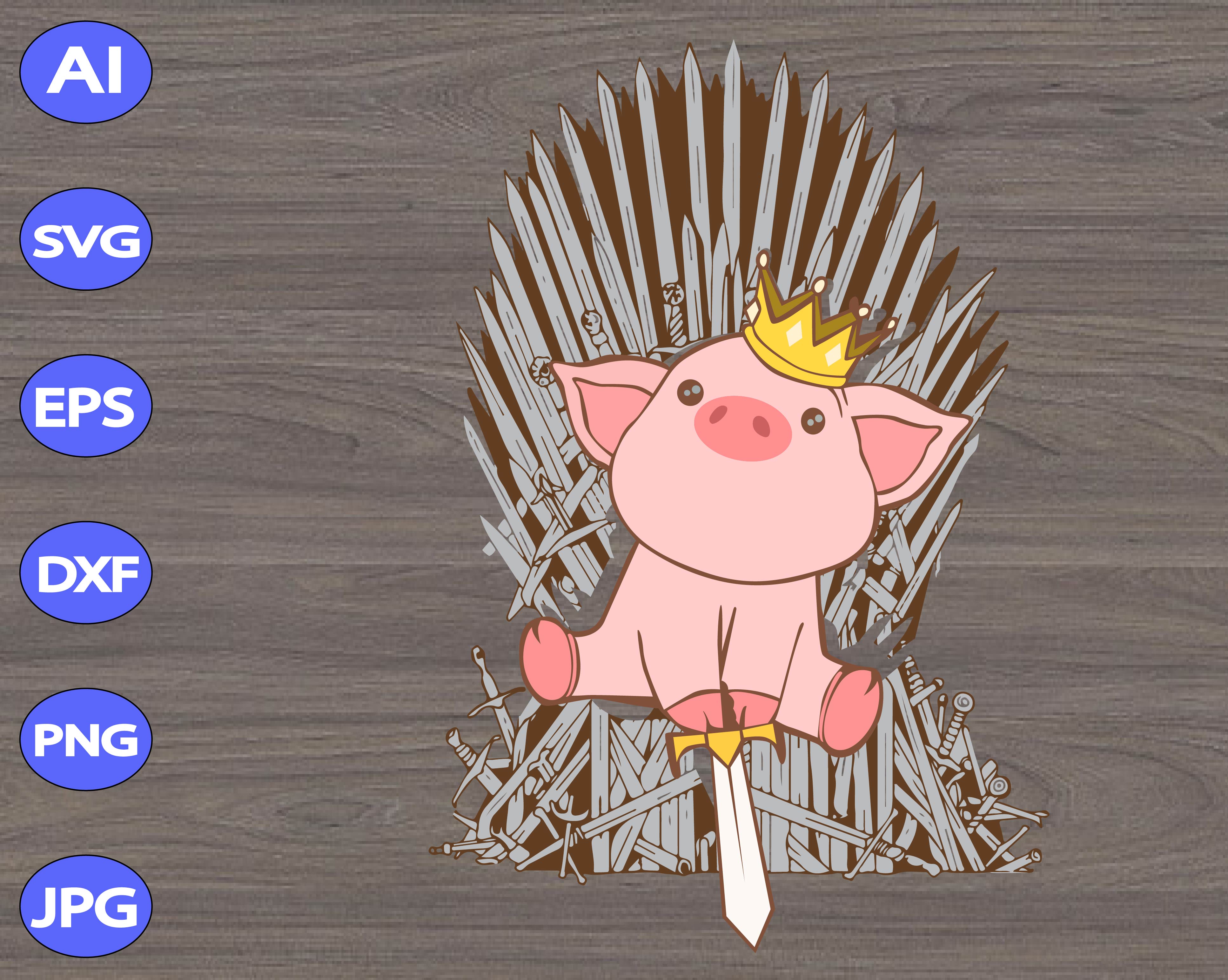 Download Game Of Pigs Svg Game Of Thrones Svg Dxf Eps Png Digital Download Designbtf Com