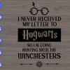 WTM 61 scaled I never received my letter to hogwarts so I'm going huting with the winchesters svg svg, dxf,eps,png, Digital Download