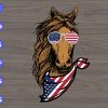 s5619 scaled America Horse svg, horse svg, dxf,eps,png, Digital Download