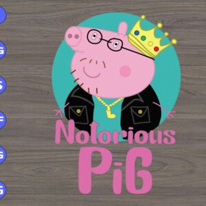 s5772 scaled Notorious Pig svg, dxf,eps,png, Digital Download