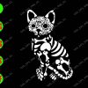 s6482 01 Cat Skull svg, dxf,eps,png, Digital Download