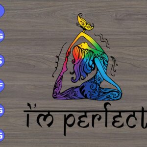 s6499 scaled To Perfect svg, Yoga svg, dxf,eps,png, Digital Download