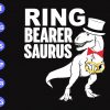 s6865 scaled Ring Bearer Saurus svg, dxf,eps,png, Digital Download