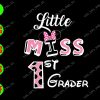 s8133 01 Little miss 1st grader svg, dxf,eps,png, Digital Download