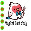 s8421 01 Magical bird cody svg, dxf,eps,png, Digital Download