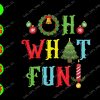 s8461 01 Oh what fun! svg, dxf,eps,png, Digital Download