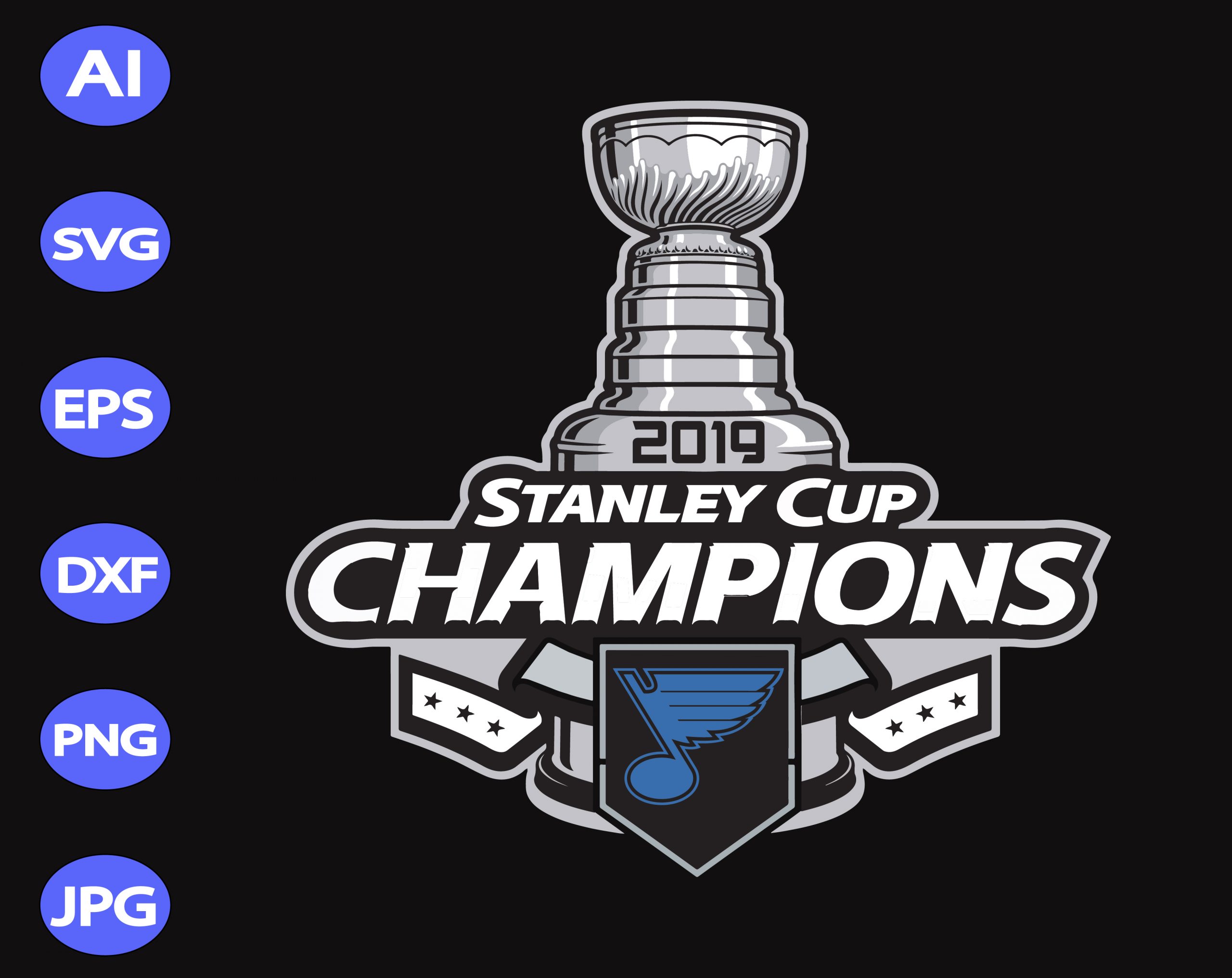 Stanley Cup Champions Svg Dxf Eps Png Digital Download Designbtf Com