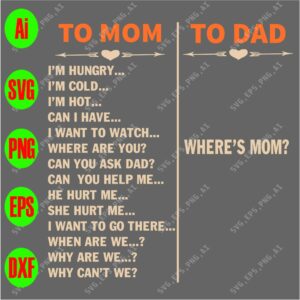 s8601 01 scaled To mom I'm hungry I'm cold I'm hot can I have I want to watch where are you? can you ask dad? can you help me.. he hurt me to dad svg, dxf,eps,png, Digital Download
