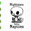 s8762 01 Nightmare before naptime svg, dxf,eps,png, Digital Download