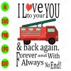 s8978 01 scaled I love you to your &back again forever and with always no end! svg, dxf,eps,png, Digital Download