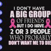 s9131 scaled I don't have a big group of friends but I do have 2 or 3 people who probably don't want me to die svg, dxf,eps,png, Digital Download