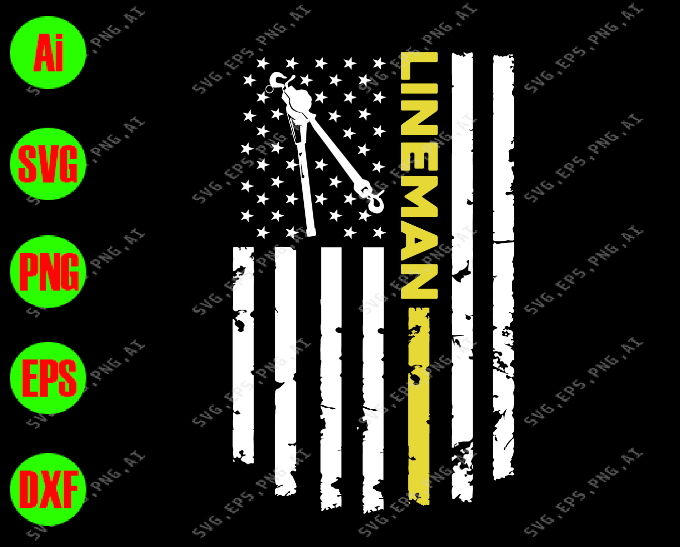 Download Lineman Svg Dxf Eps Png Digital Download Designbtf Com