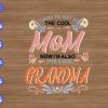 wtm 01 37 I used to just be the cool mom now Im also the cool grandma svg, dxf,eps,png, Digital Download