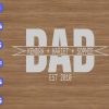 wtm 01 80 Dad Kendra + Hariet + Sophie Est 2010 svg, dxf,eps,png, Digital Download