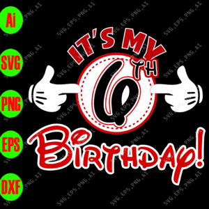 WTM 01 2 It's my 6th birthday! (free high 5s) svg, dxf,eps,png, Digital Download