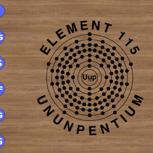 ss1023 01 Element 115 ununpentium svg, dxf,eps,png, Digital Download