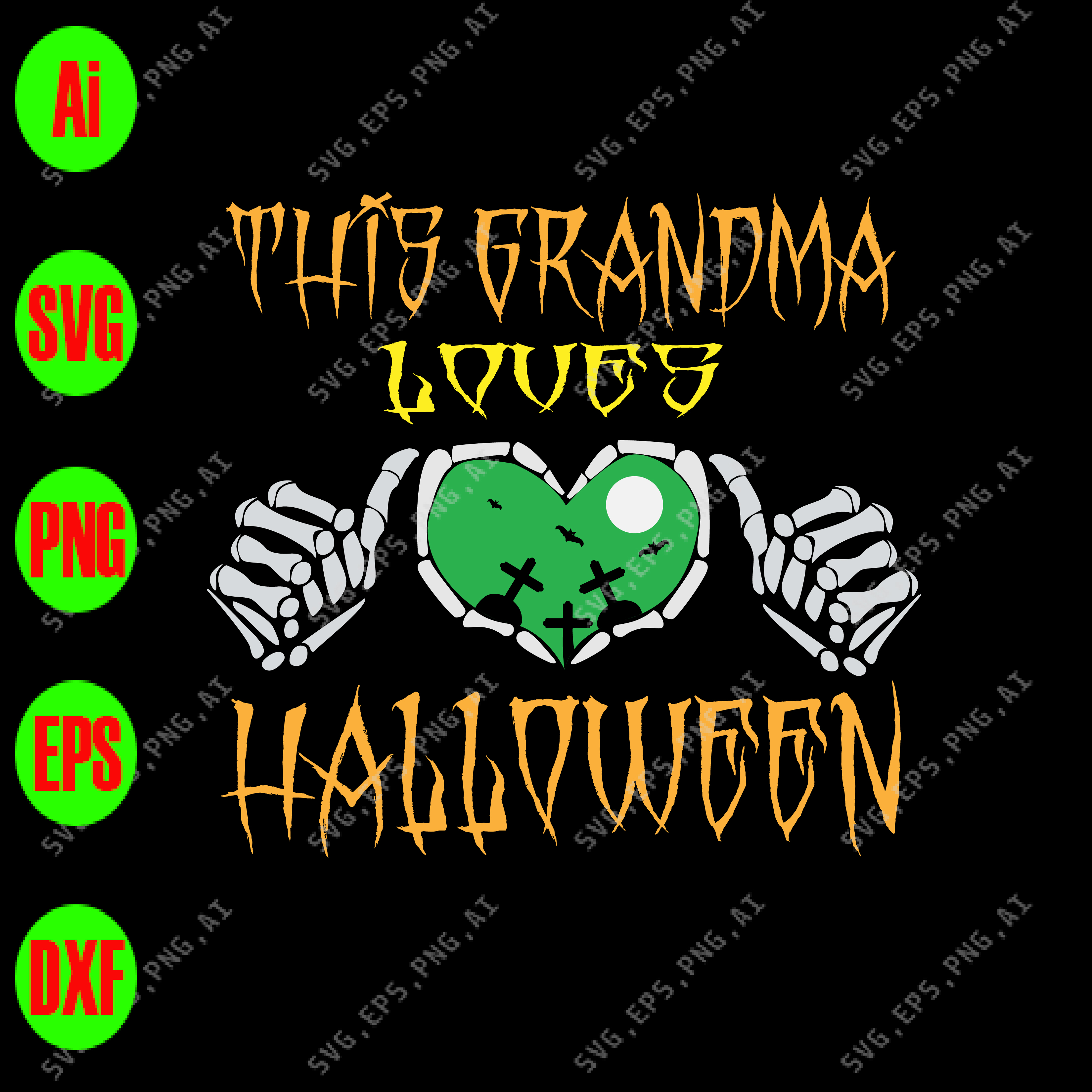 Download This grandma loues halloween svg, dxf,eps,png, Digital ...