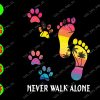 ss298 01 Never walk alone svg, dxf,eps,png, Digital Download
