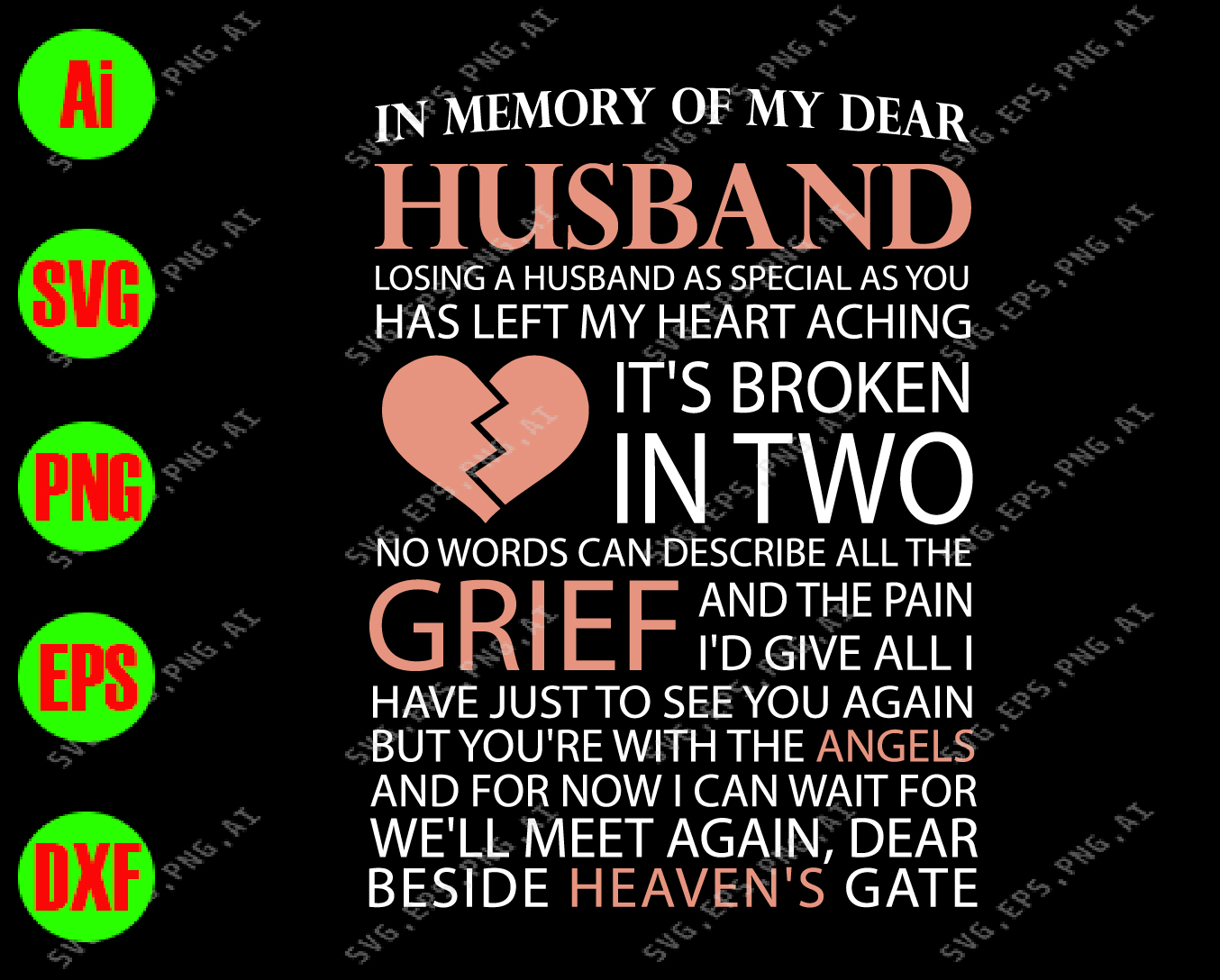 Free Free Husband In Heaven Svg 878 SVG PNG EPS DXF File