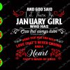 WATERMARK 01 27 And God said let there be january girl who has ears that always listen arms that hug and hold svg, dxf,eps,png, Digital Download
