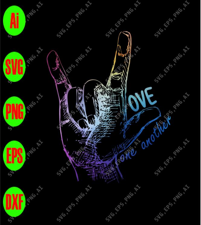 Download I Love One Another Svg Dxf Eps Png Digital Download Designbtf Com