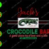 WATERMARK 01 62 Gack's crocodile bar a great pieces for a beer and a bite svg, dxf,eps,png, Digital Download