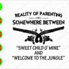 ss3105 01 Reality of parenting somewhere between "sweet child o; mine " and "welcome to the jungle " svg, dxf,eps,png, Digital Download