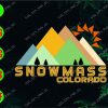 WATERMARK 01 2 Snowmass colorado svg, dxf,eps,png, Digital Download