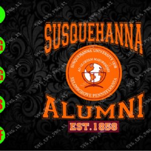 WATERMARK 04 1 Susquehanna alumni est.1858 svg, dxf,eps,png, Digital Download