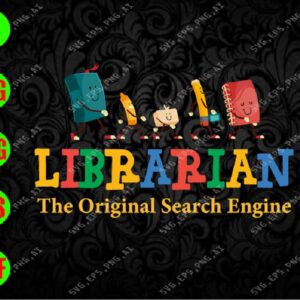 WATERMARK 04 3 Librarian the original search engine svg, dxf,eps,png, Digital Download