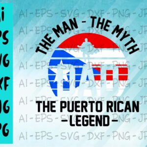 BG5 04 cover 16 The man- The myth, the puerto rican -Legend- svg, dxf,eps,png, Digital Download