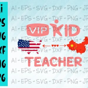BG5 04 cover 24 Vip kid teacher svg, dxf,eps,png, Digital Download