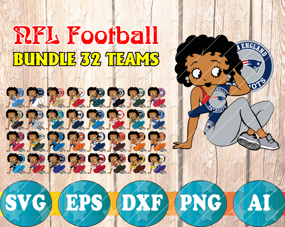 1 C 4 Betty Boop nfl SVG and PNG