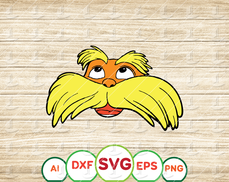 Dr Seuss Lorax Svg Vector Image Vinyl Decal Digital Cut File Svg Png Eps Ai Cricut Silhouette Cameo Designbtf Com