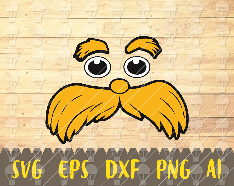 Download Lorax svg, Lorax head svg, Dr Seuss svg cut file, Read ...