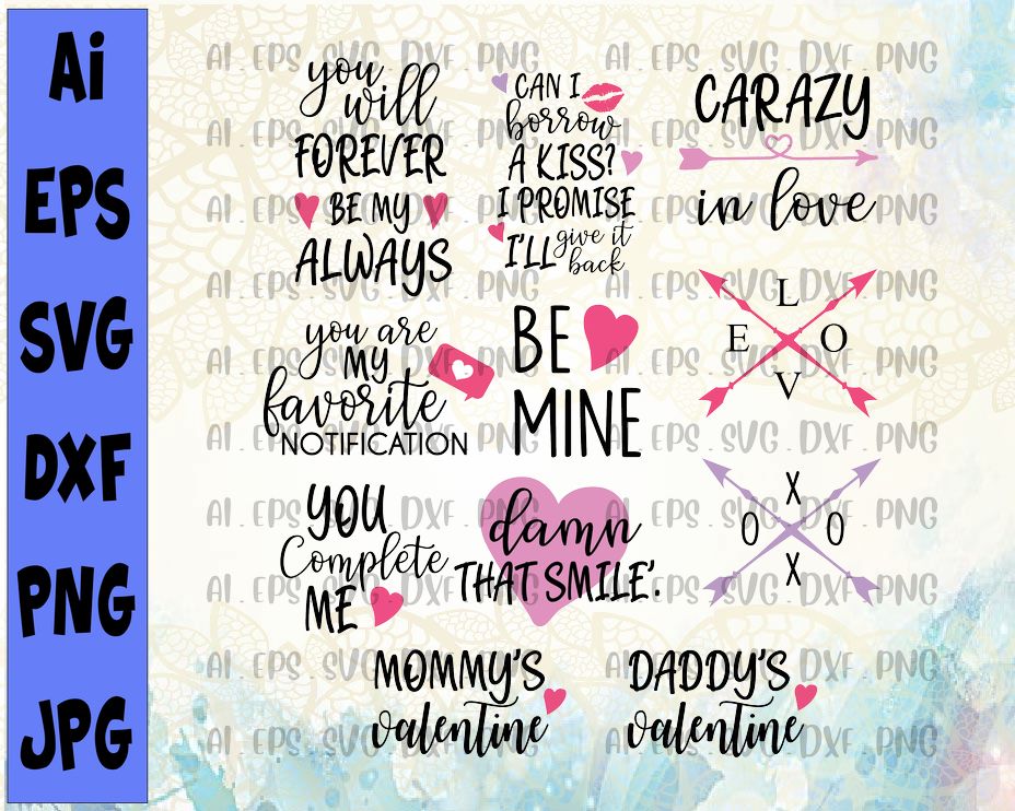 BG4 04 cover 3 Falling In Love Quotes SVG Cut File Bundle Deal | Cut File for Cricut & Cameo Silhouette | Quote DXF Cut File | Valentine's Day Cut File