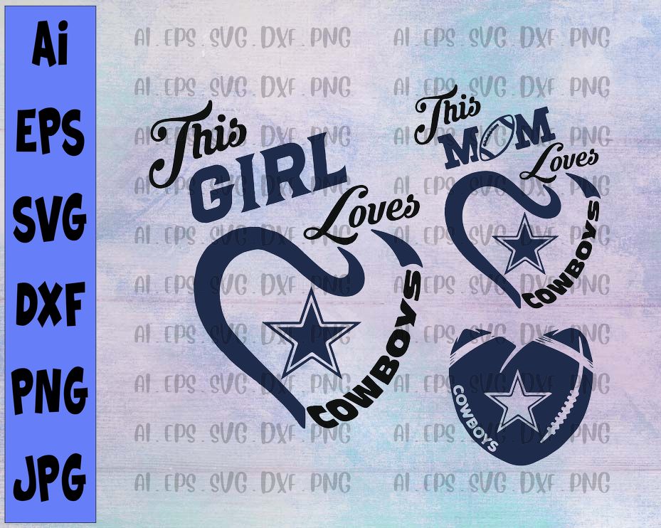 Download Dallas Cowboys Svg Vector Layered Cut File Cameo Cricut Design Template Stencil Vinyl Decal T Shirt Heat Transfer Iron Football Mom Designbtf Com