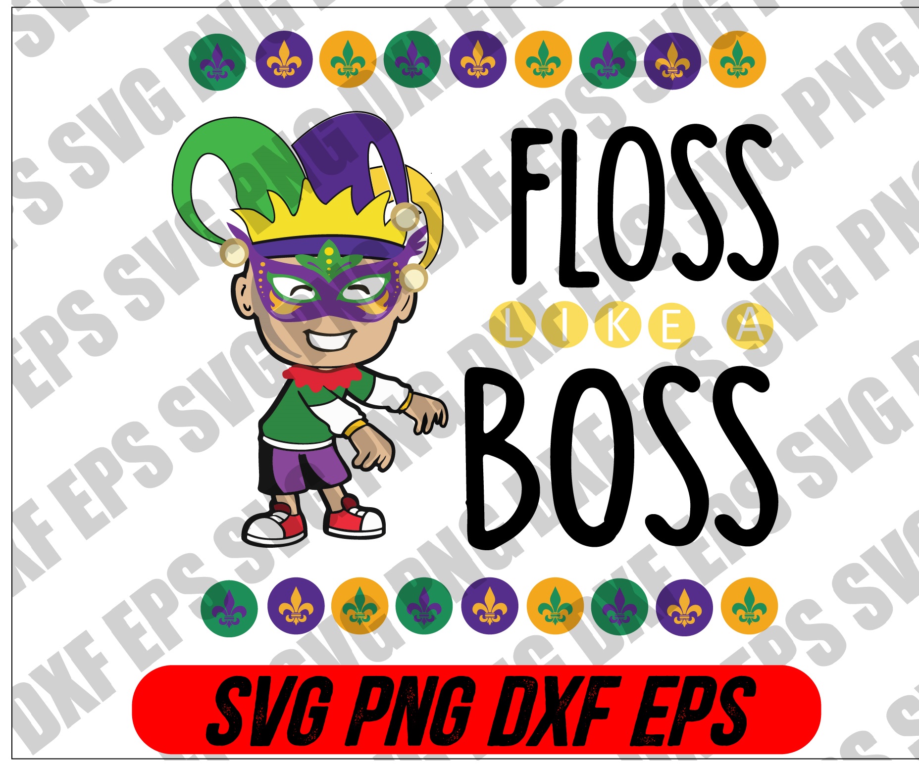 file wtm 01 Mardi Gras SVG - Floss boss svg, png, dxf, eps digital download
